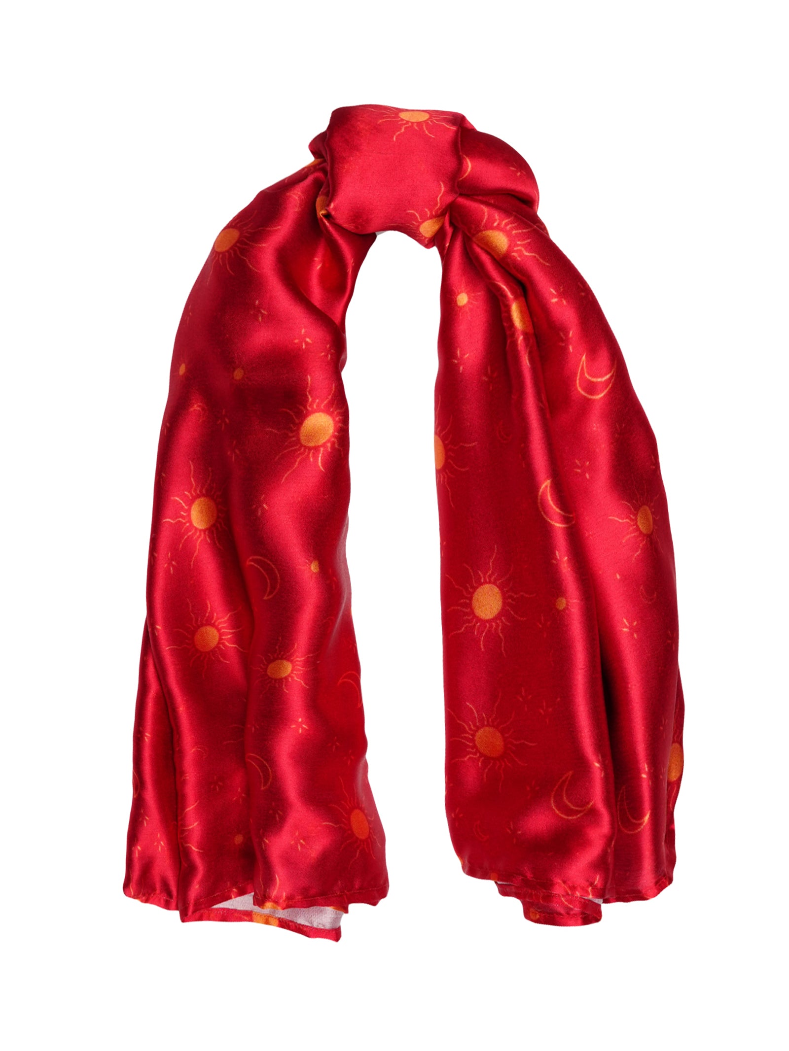 Satin Scarf - printed - Manetain Store
