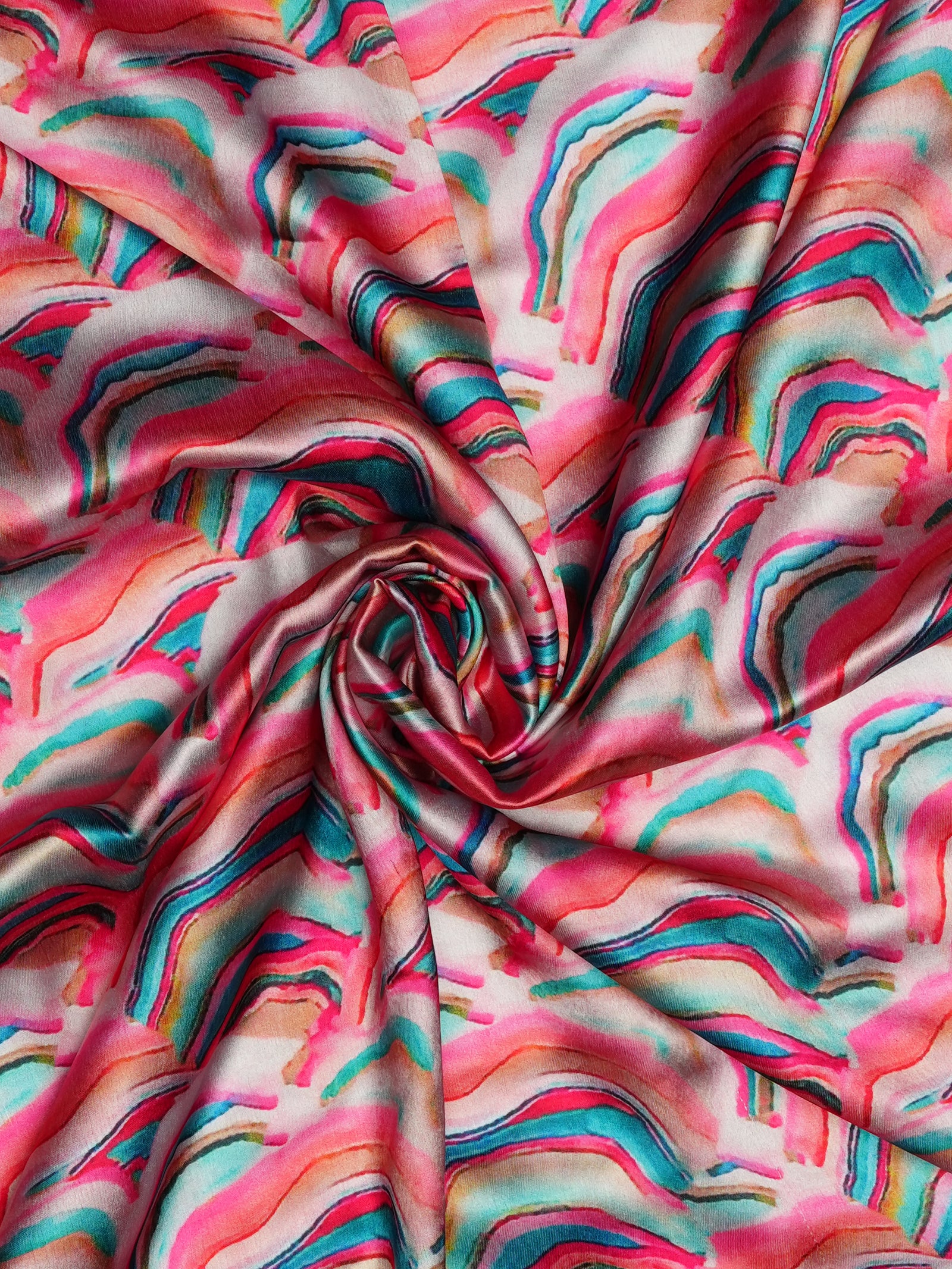 Satin Scarf - printed - Manetain Store