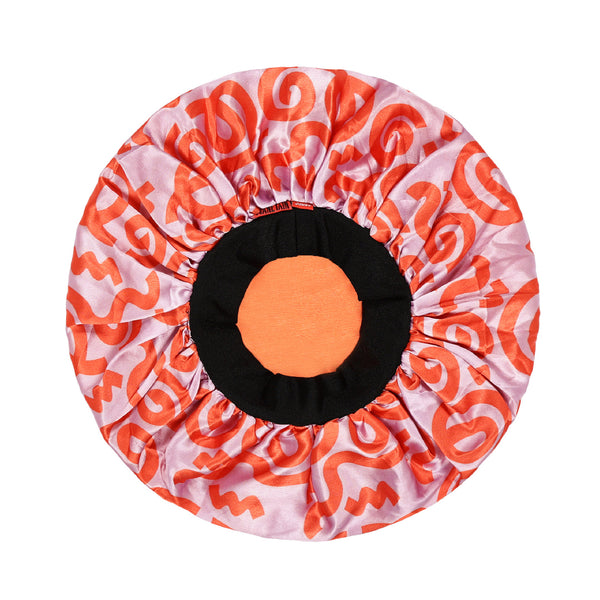 Printed Satin Bonnets