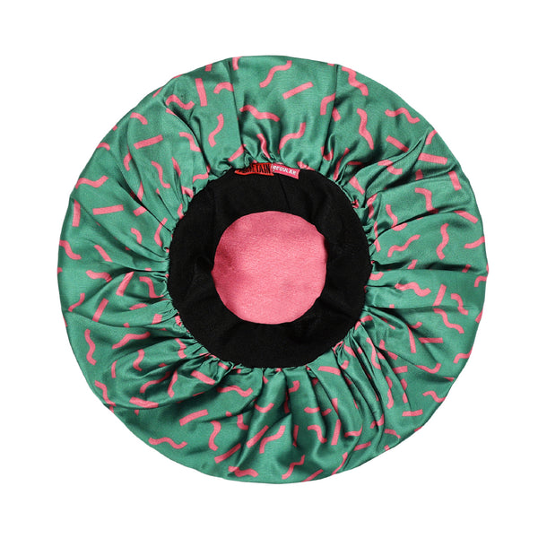 Printed Satin Bonnets