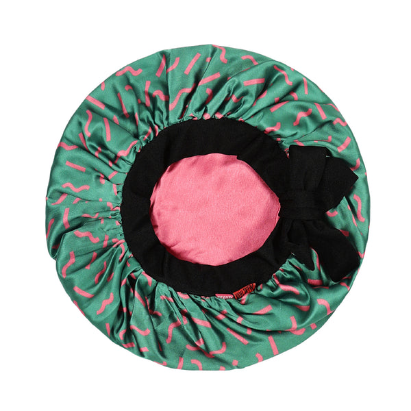 Printed Satin Bonnets