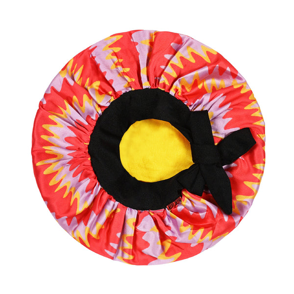 Printed Satin Bonnets