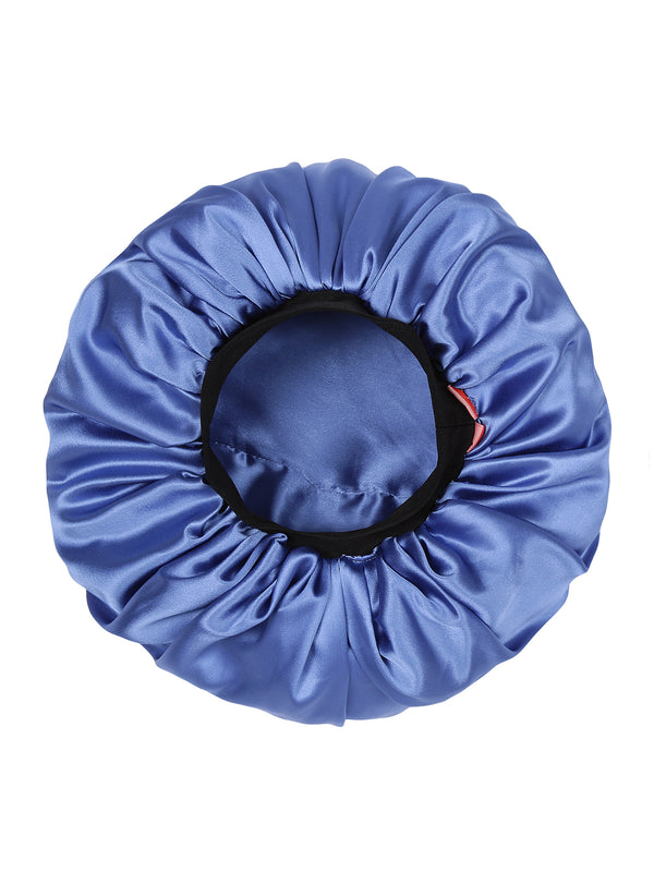 Satin Bonnets - Lycra Band With Tying Option - Manetain Store