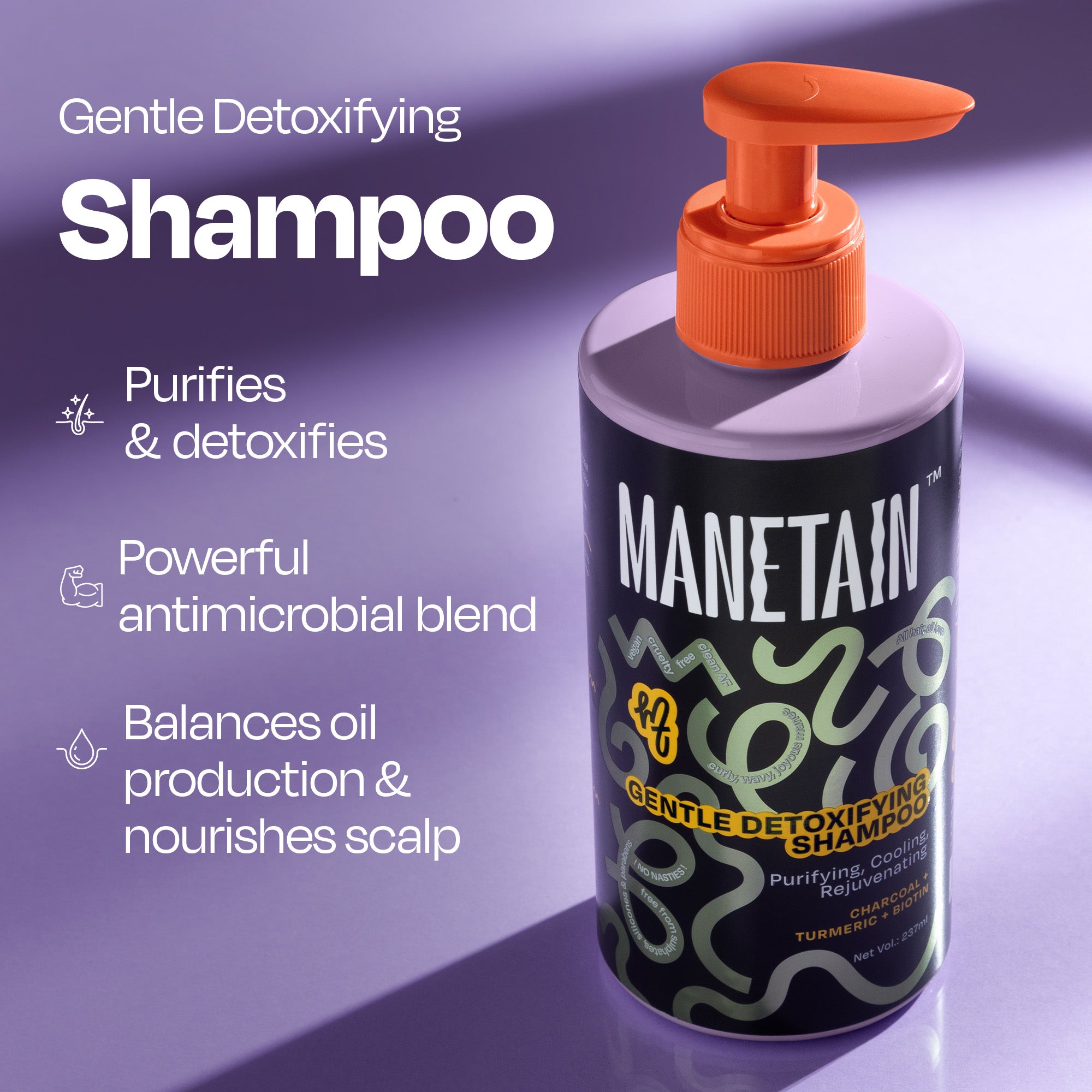 Manetain Gentle Detoxifying Shampoo