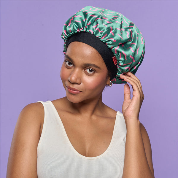 Printed Satin Bonnets