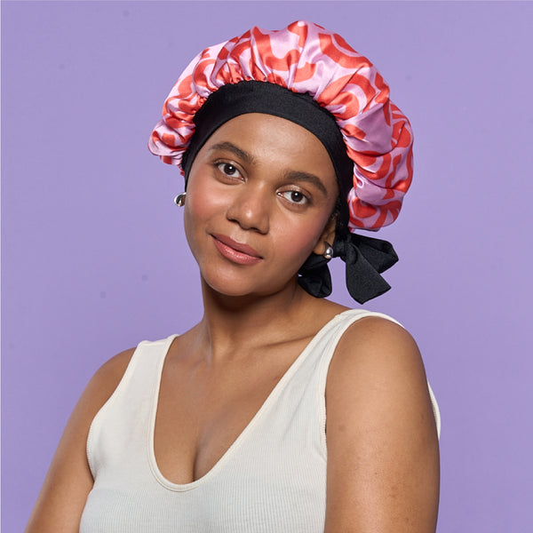 Printed Satin Bonnets