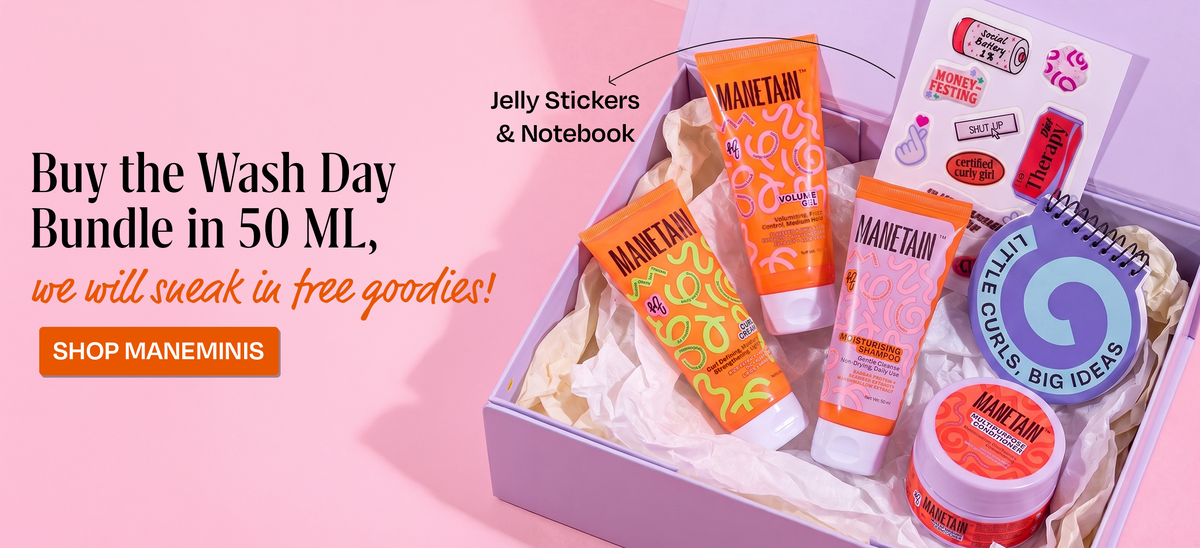 Buy the Manetain Wash Day Bundle in 50 ML and receive free goodies