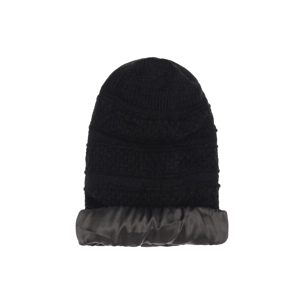 Satin Lined Beanie Black - Main Image